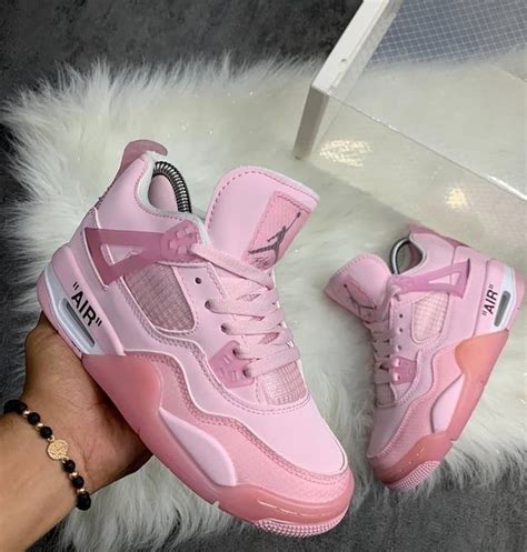 louis vuitton pink jordan 4